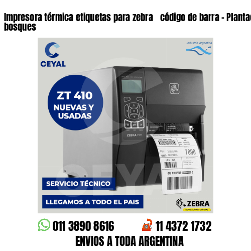 Impresora térmica etiquetas para zebra  código de barra – Plantación de bosques
